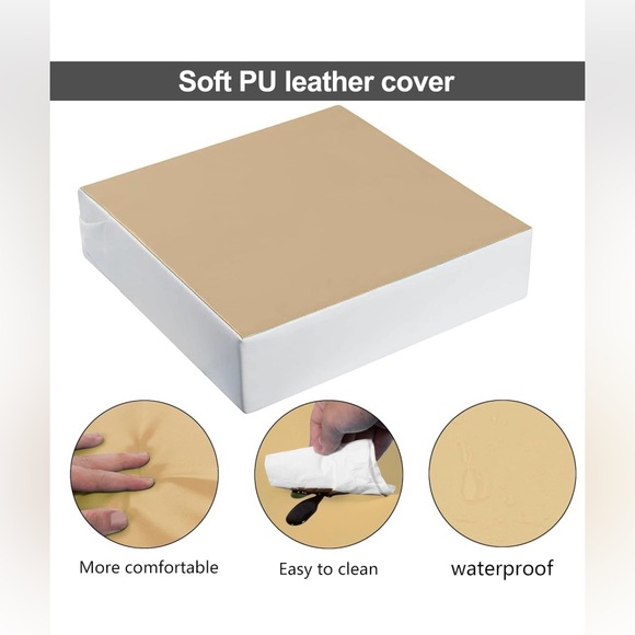 NEW Kalawen Booster Seat for Kitchen Chair, Upgraded 2Pcs PU- Washable - Picture 4 of 7